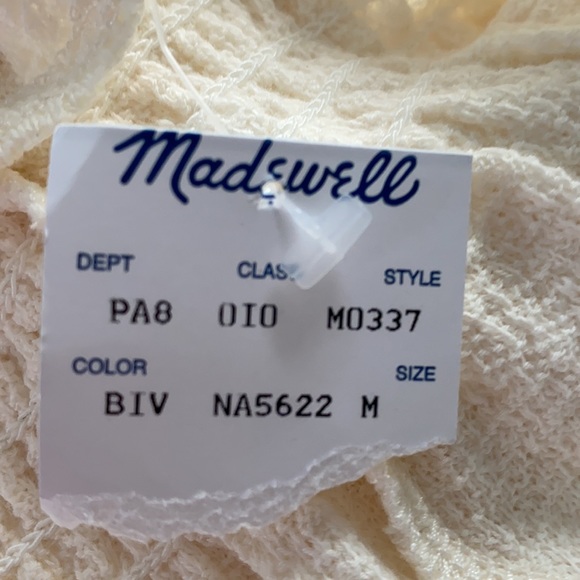 Madewell women’s size medium peasant blouse - Picture 7 of 7